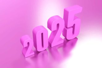 Pink 3D image of the numbers