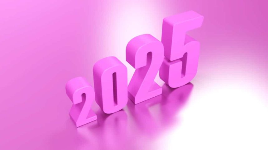 Pink 3D image of the numbers