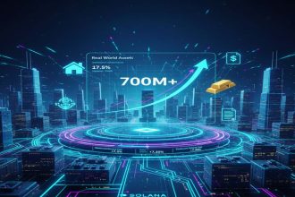 Real-world asset (RWA) tokenization on Solana has surpassed $700 million in value.