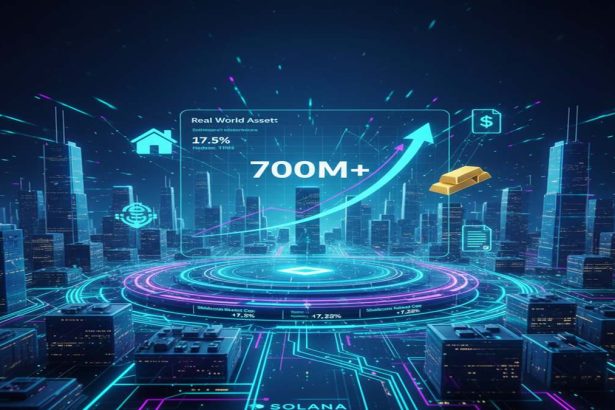 Real-world asset (RWA) tokenization on Solana has surpassed $700 million in value.