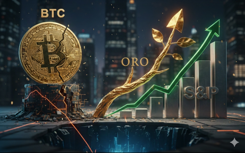 Bitcoin manque les gains de 2025 alors que l'or et le S&P 500 sont toujours en hausse Bitcoin chute en 2025 alors que l'or et le S&P augmentent