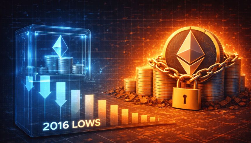 Ethereum Exchange Supply Falls To 2016 Lows – Long-Term Holding Dominates