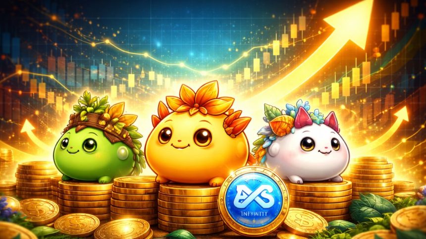 Axie Infinity est de retour avec un nouveau système et son token augmente de 200%