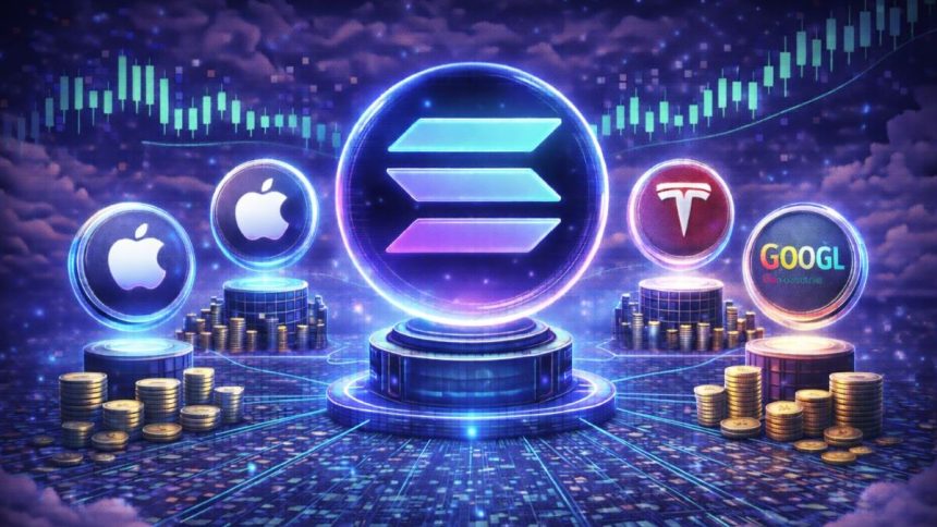 Solana tops tokenized stocks by market cap at $874.19M as the sector hits $1.2B, backed by xStocks growth and rising holders.