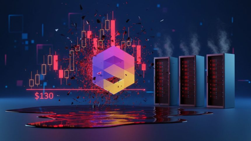 Solana falls below $130