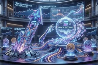 Forward Industries funds a 6-million-share buyback with a Galaxy Digital loan following an 89% drop in its market value.