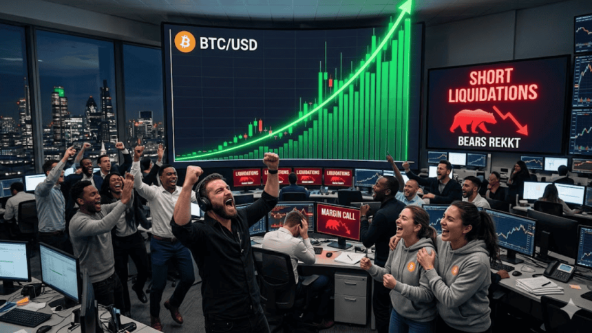 Bitcoin a liquidé 300 millions de dollars de traders et a atteint 78 000 dollars.