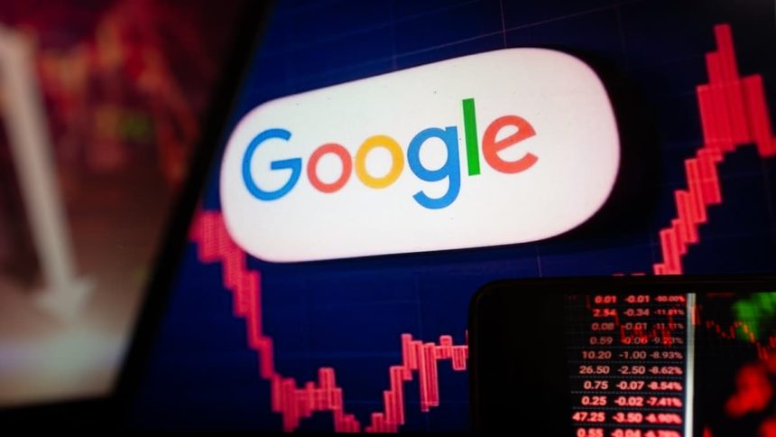 google stock red
